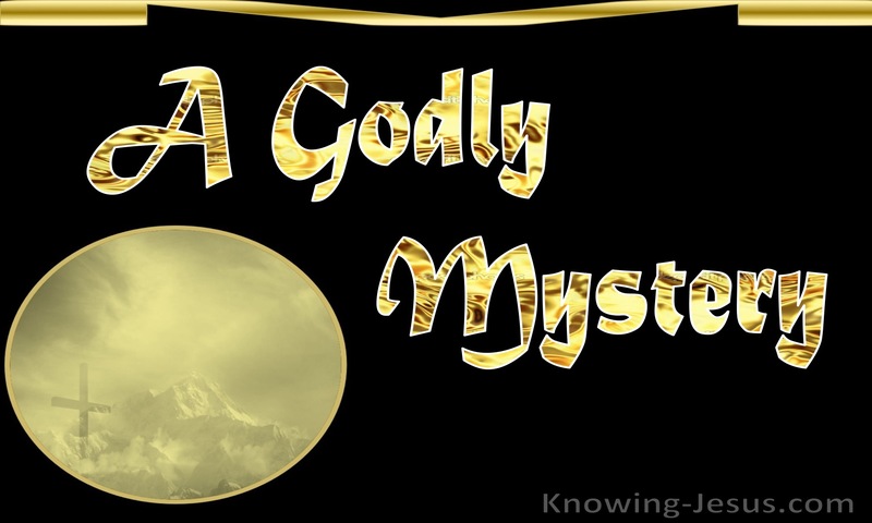 A Godly Mystery (devotional)10-18 (gold)